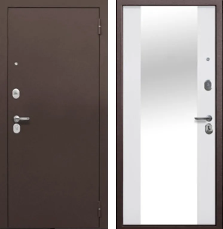 Фото Дверь MXD Север 7 см медь зеркало DIS007049